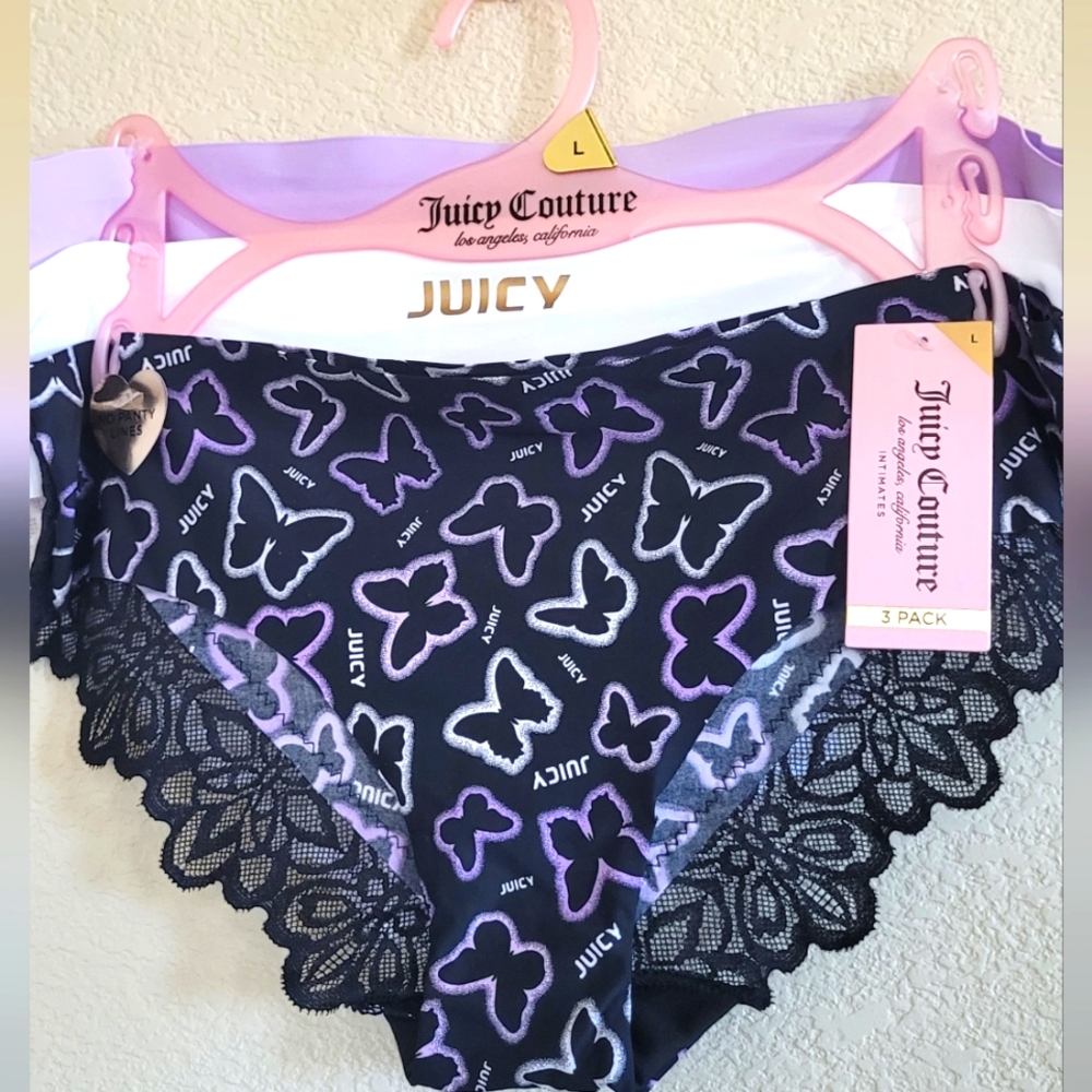 Juicy Couture Set of 3 Panty Set🦋